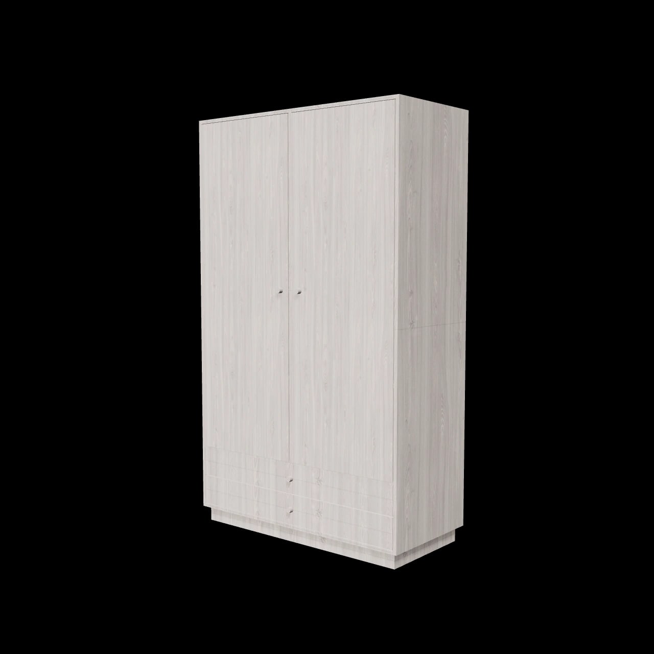 Armoire 2 portes Maubec — rendu 3D