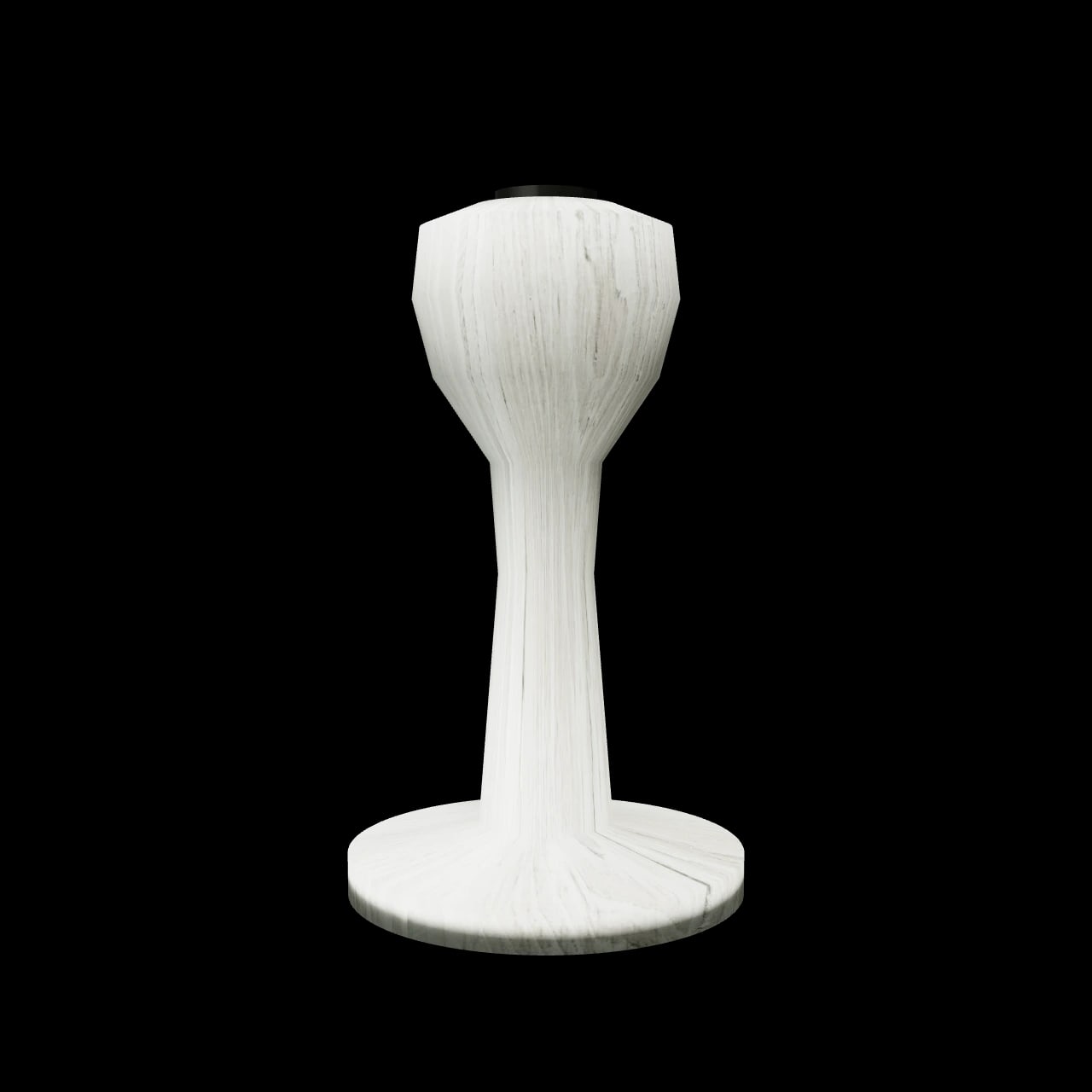 Bougeoir tourné Siccieu — rendu 3D