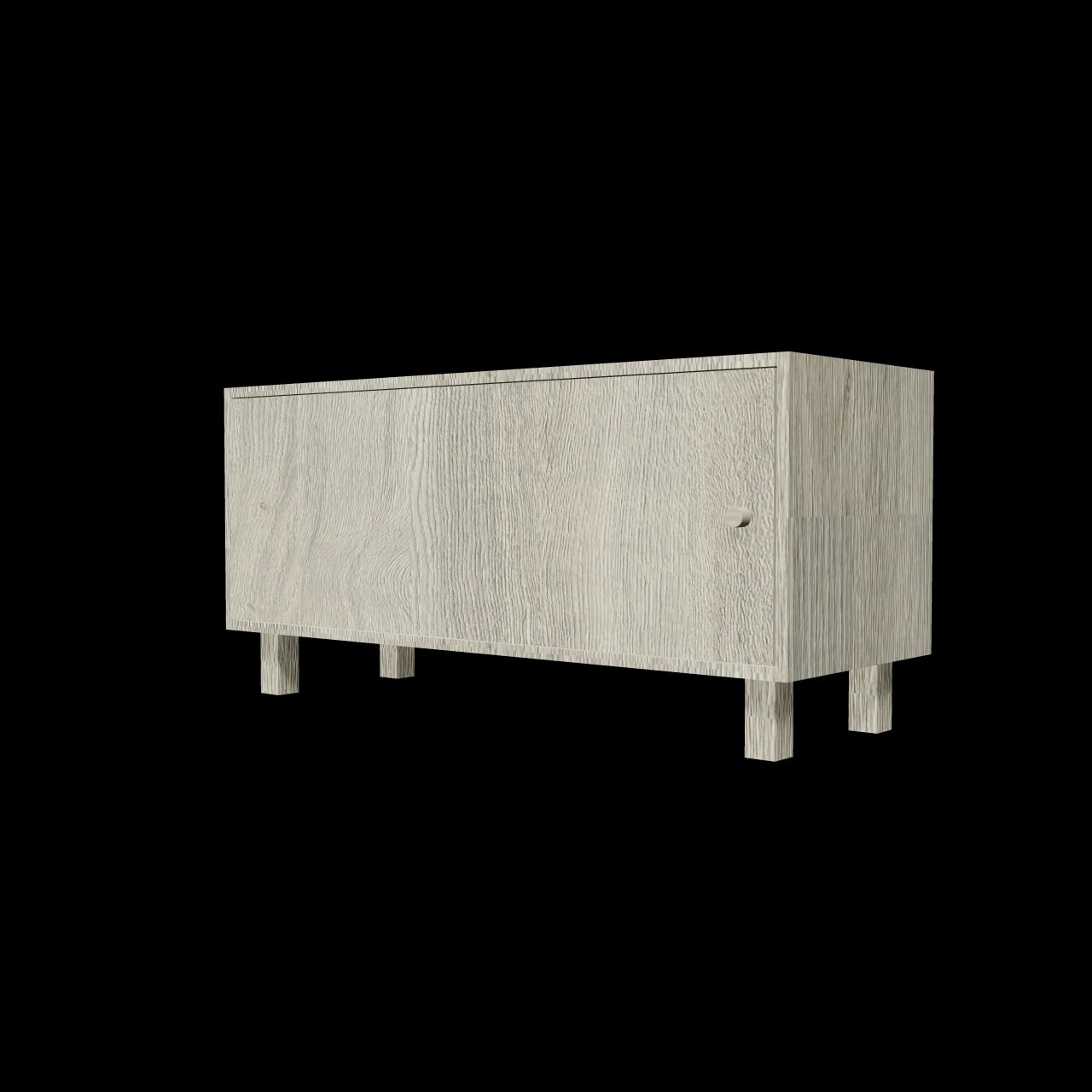 Coffre bout de lit Blandin — rendu 3D