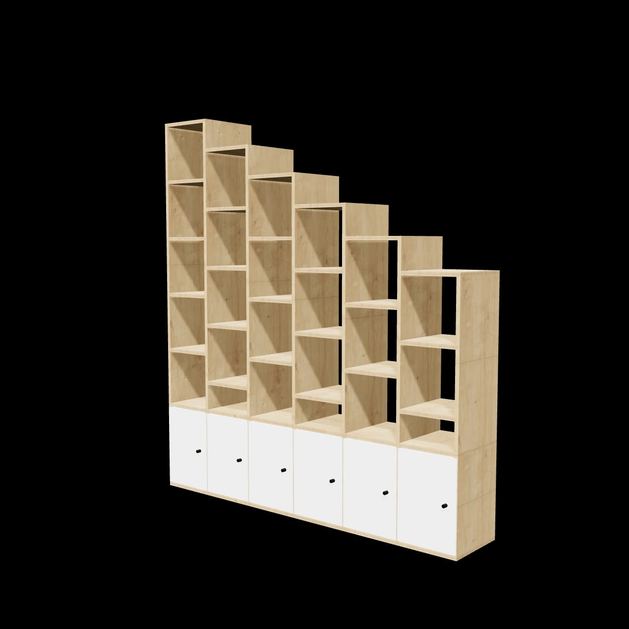 Meuble escalier Colombe — rendu 3D