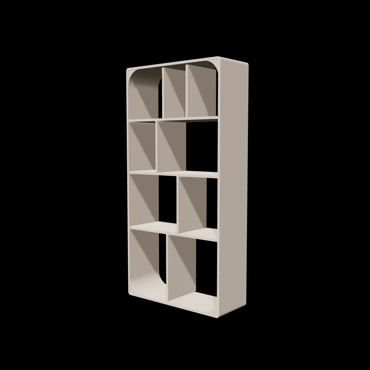 Étagère vintage Sermérieu — rendu 3D
