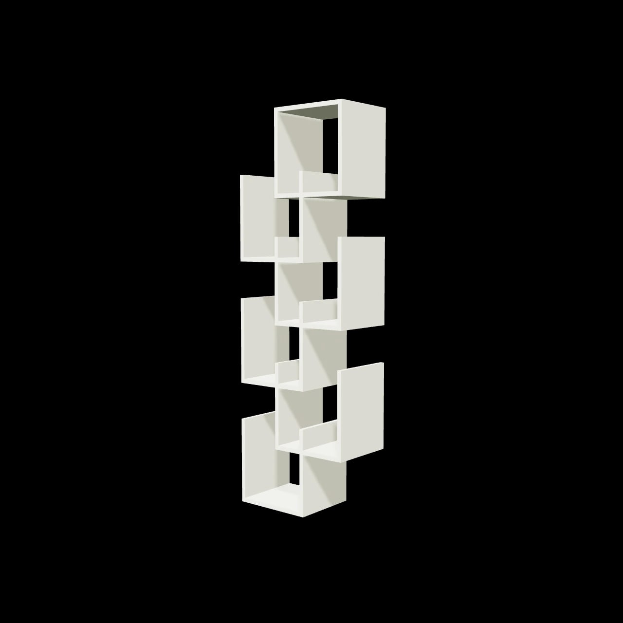 Étagère déstructurée Passins — rendu 3D