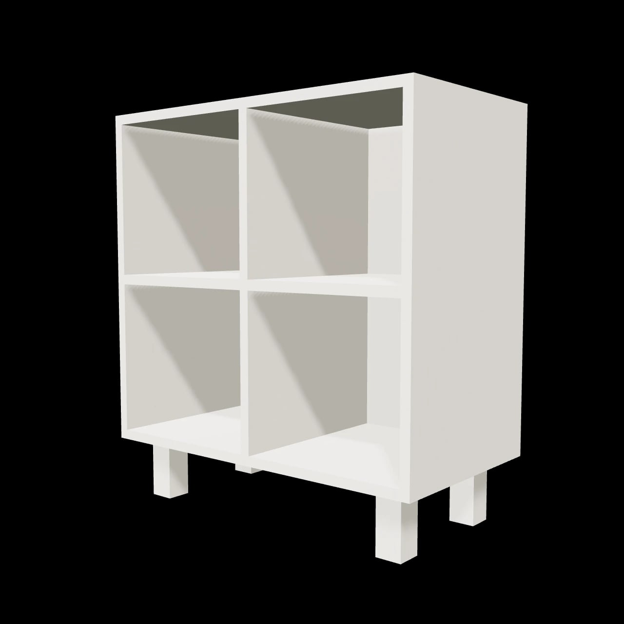 Meuble vinyles Crolles — rendu 3D