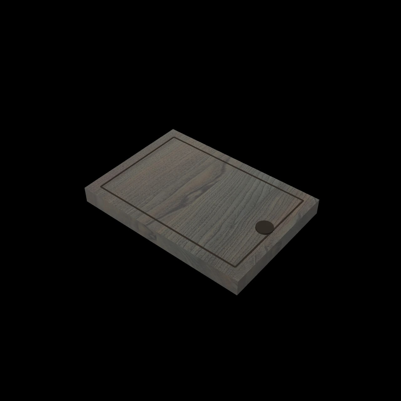 Planche à découper Salagnon — rendu 3D