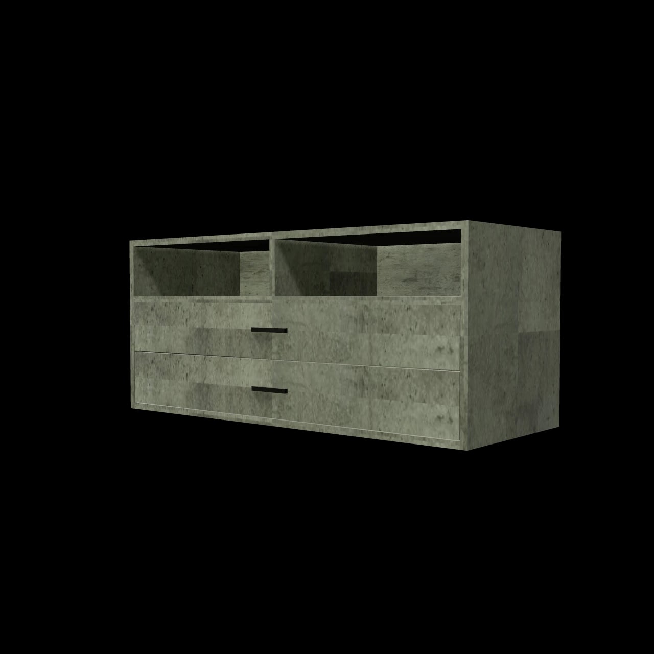 Sous-vasque double Vézeronce — rendu 3D