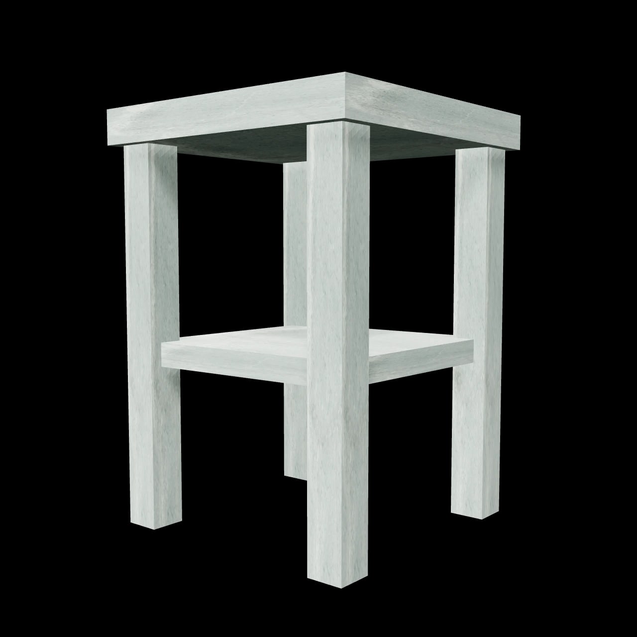 Tabouret Veyrins — rendu 3D